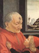 Domenico Ghirlandaio Portrait of an Old Man with a Young Boy (mk05) oil